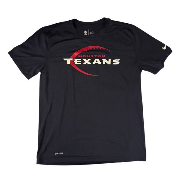 Nike Texans Game Day Tee: Lightweight Large Dark Blue Shirt for True Fans - Picture 1 of 6